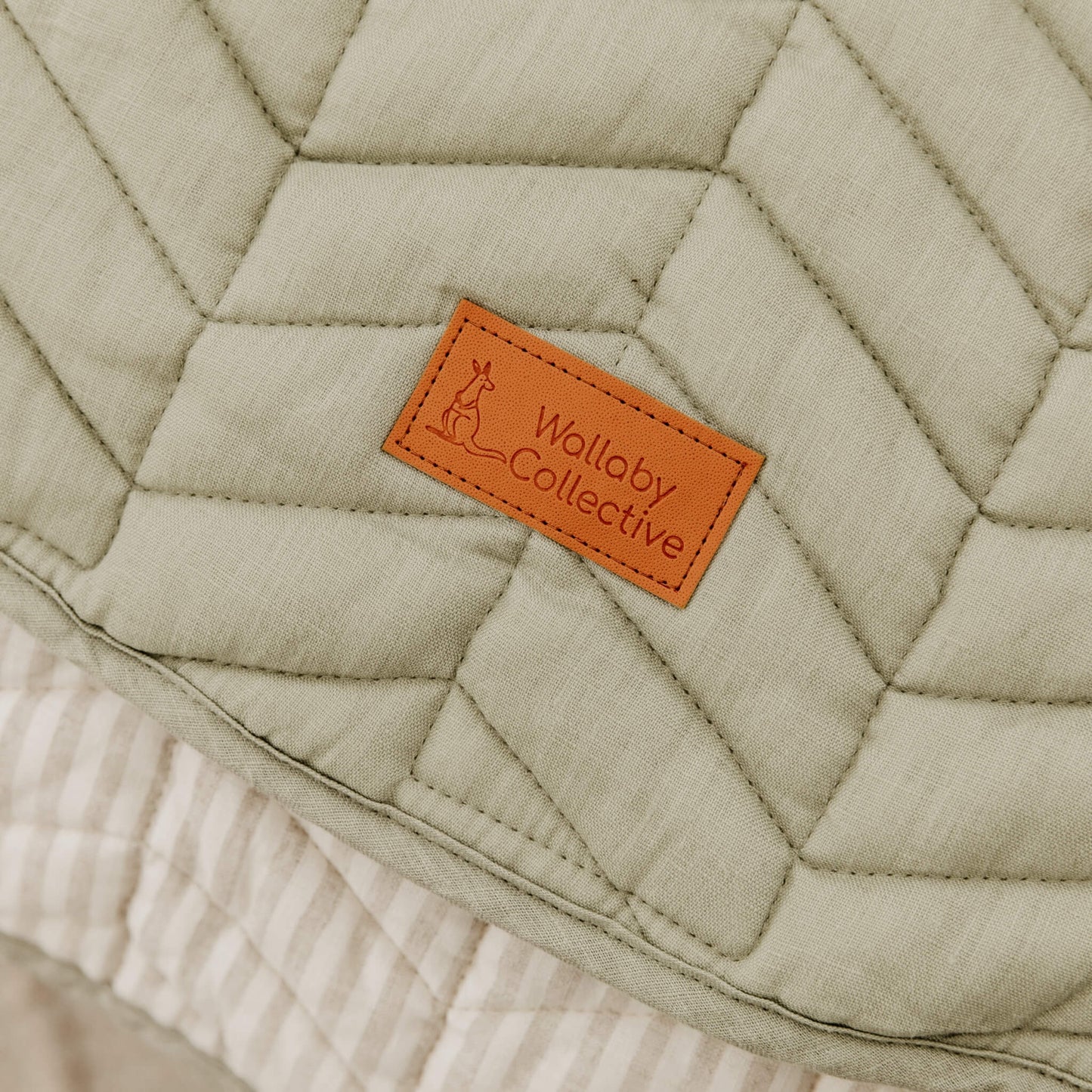 Sage Green Linen Play Mat
