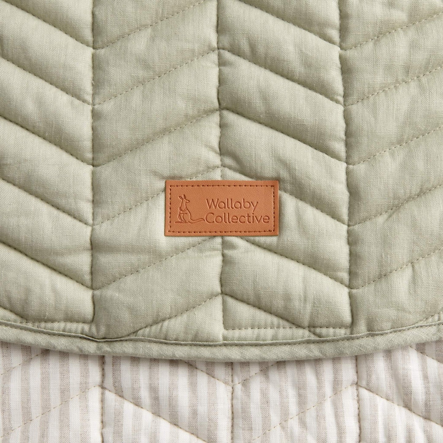 Round French Linen Play Mat