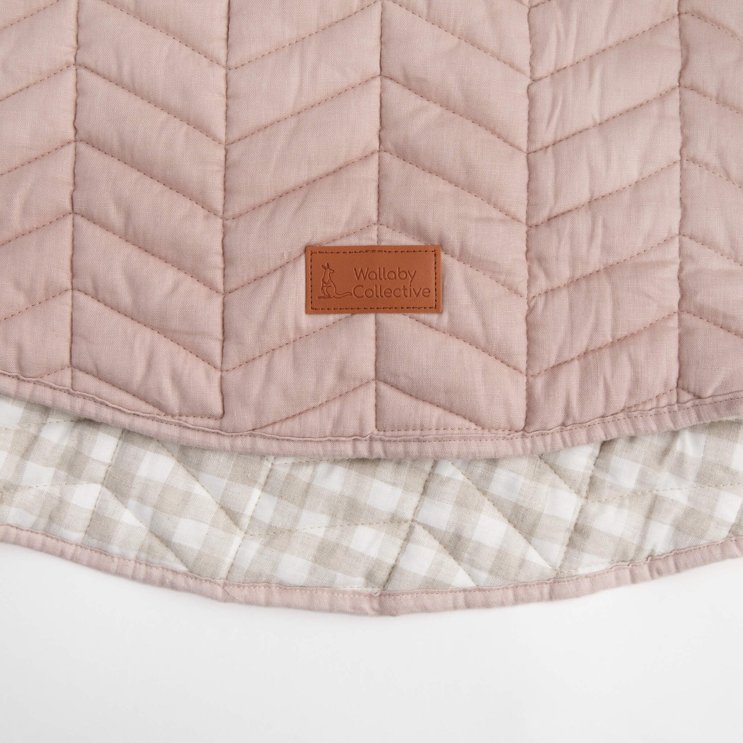 Pink French Linen Play Mat